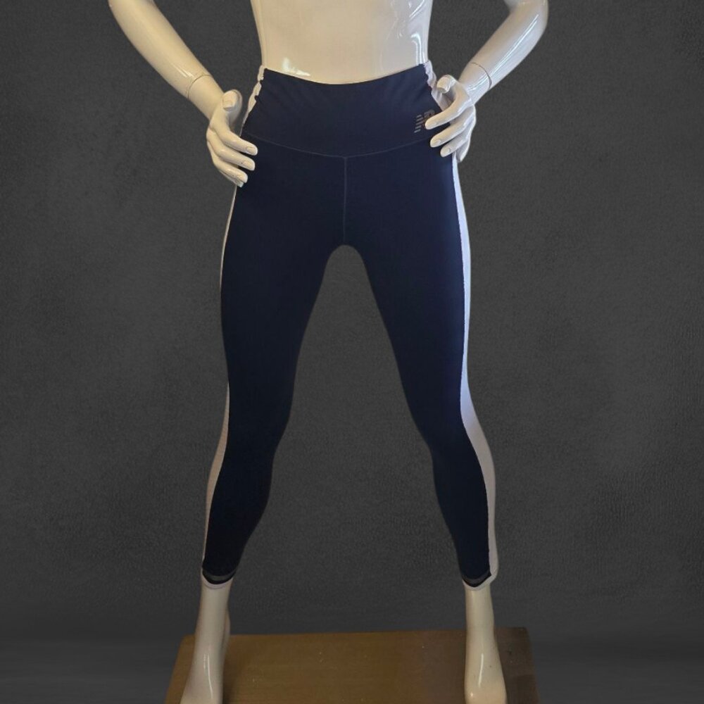 Navy & White NEW BALANCE Dry Legging sz M